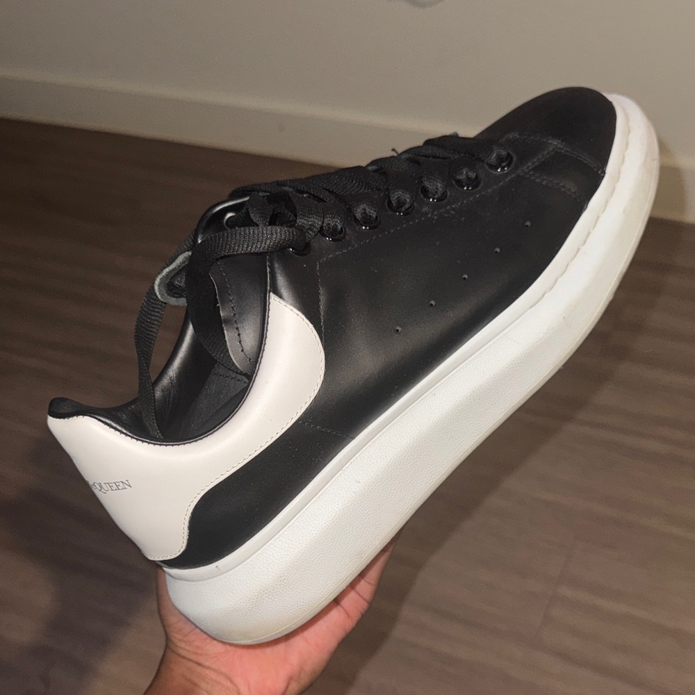 Alexander McQueen Two-Tone Black and White Sneakers